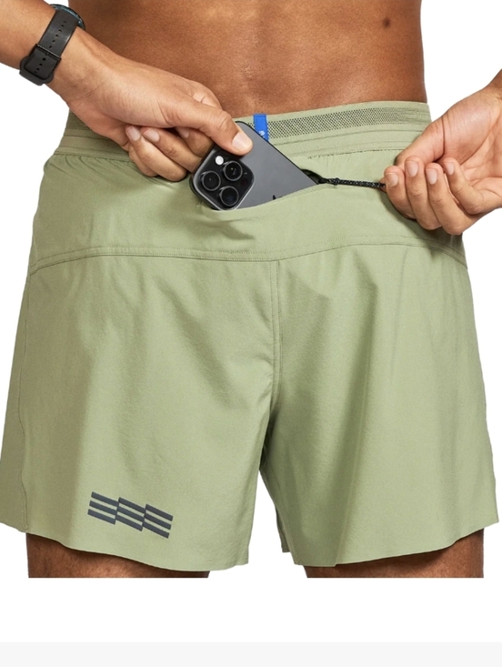 Janji Other - Janji Men's AFO 5" Middle Run Shorts Glacial Green Lightweight, Lined